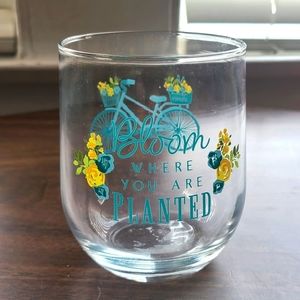 Spring Glass- Bicycle/Garden theme
